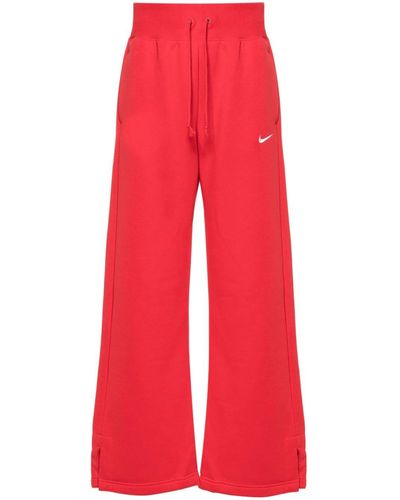 Nike Phoenix Fleece Track Trousers - Red