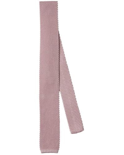 Brunello Cucinelli Silk Knit Tie - Purple