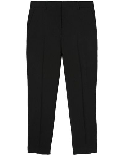 Paul Smith Tapered Wool Trousers - Black