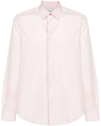Paul Smith Classic-collar Cotton Shirt - Pink