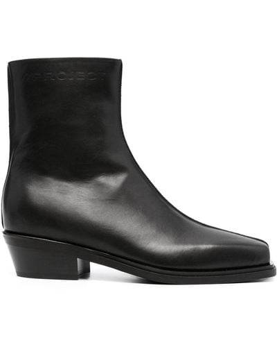 Y. Project Paris' Best 50mm Leather Boots - Black