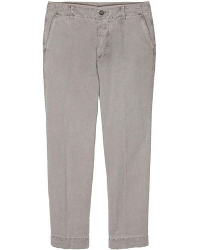 James Perse Tapered-leg canvas trousers - Grau