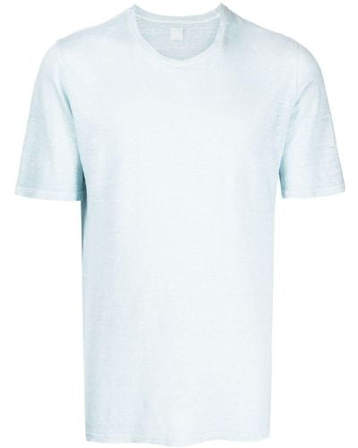 120% Lino T-Shirt aus Leinen - Blau
