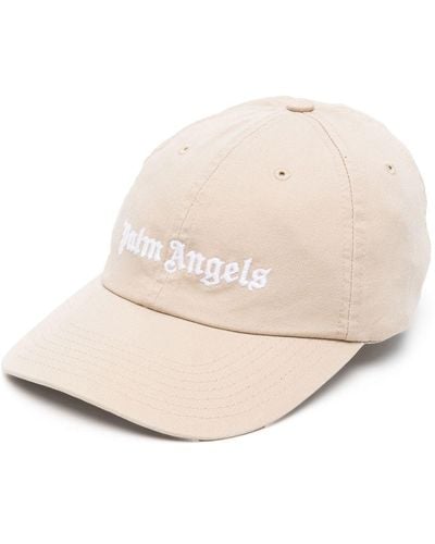 Palm Angels Embroidered-logo Cap - Natural