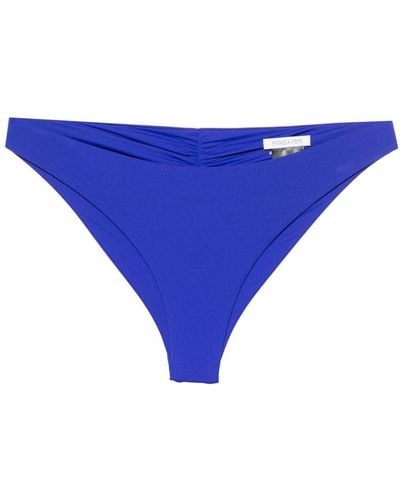 Patrizia Pepe Ruched Bikini Bottoms - Blue
