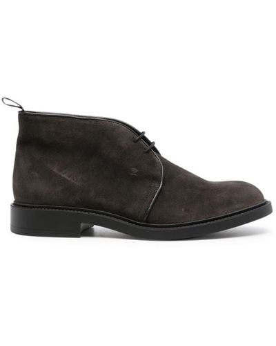 Fratelli Rossetti 30mm Suede Ankle Boots - Black