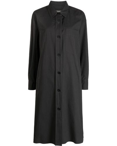 Margaret Howell Cotton Midi Shirtdress - Black
