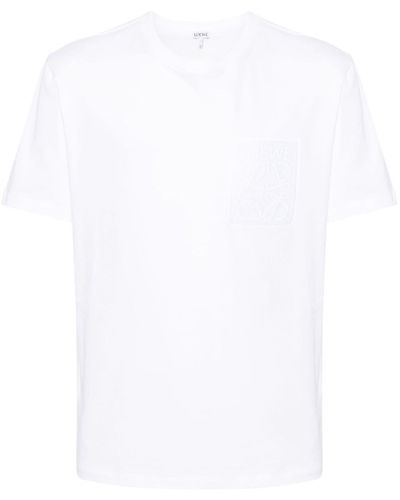 Loewe T-shirt Met Borduurwerk - Wit