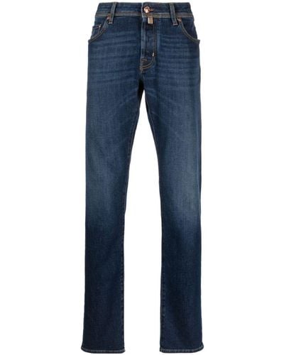 Jacob Cohen Mid-rise Straight-cut Jeans - Blue