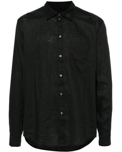 DIESEL S-emil Linen Shirt - Black