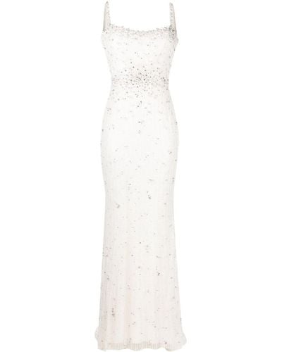 Jenny Packham Kabla Floral-sequin Bridal Gown - White