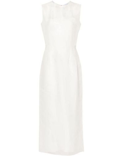 Gabriela Hearst Maslow Organza Midi Dress - White