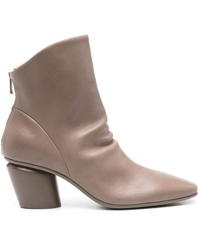 Officine Creative 80mm Leather Ankle Boots - Brown