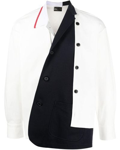 Kolor Asymmetric Long-sleeve Shirt - White