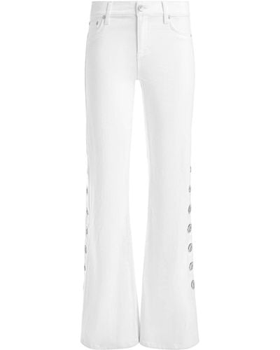 Alice + Olivia Jenny Low-rise Jeans - White