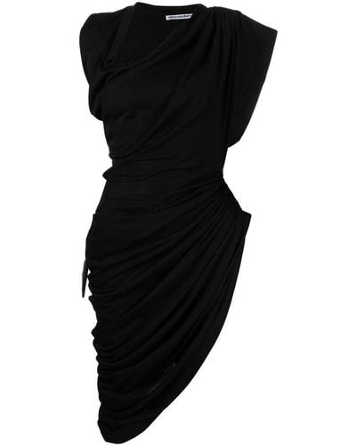 Alexander Wang Asymmetric Mini Dress - Black