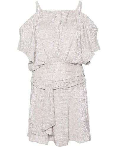 IRO Siranne Crinkled Minidress - White