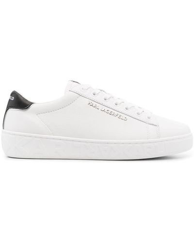 Karl Lagerfeld Logo-plaque Low Top Sneakers - White