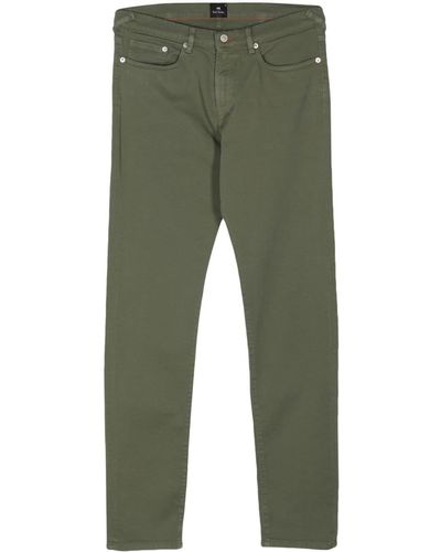 PS by Paul Smith Logo-appliqué Slim-cut Jeans - Green