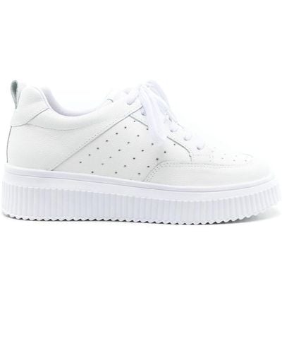 Sarah Chofakian Elise Low-top Leather Trainers - White