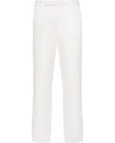 Prada Re-nylon Straight-leg Trousers - White
