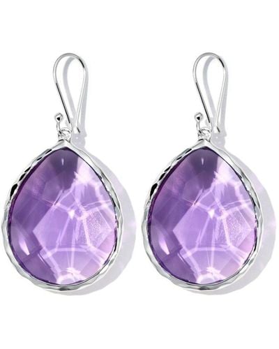 Ippolita Sterling Silver Rock Candy® Large Teardrop Amethyst Earrings - Purple
