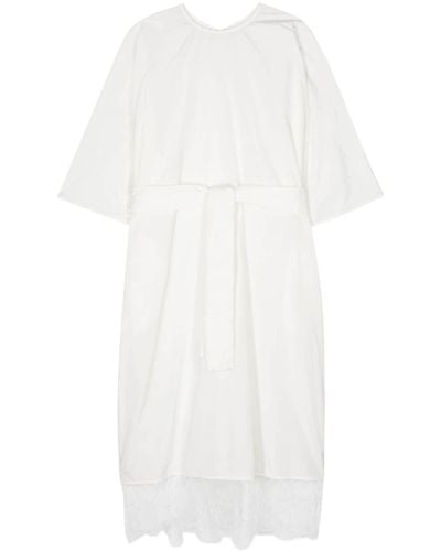 Sofie D'Hoore Robe-chemise à ornements en dentelle - Blanc