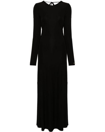 Twin Set ロゴプレート ドレス - ブラック
