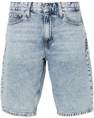 Calvin Klein Pantalones vaqueros cortos de talle medio - Azul