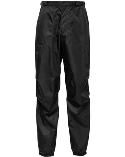 Prada Pantalones ajustados de talle medio - Negro