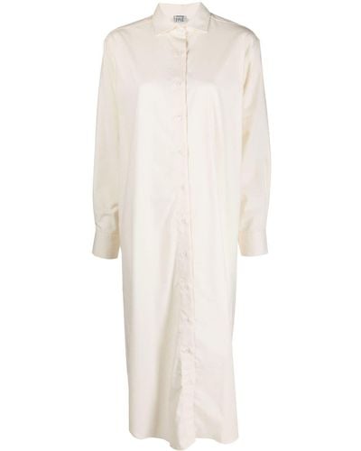 Baserange Robe-chemise Ole en coton biologique - Blanc