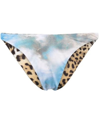 Roberto Cavalli Slip bikini reversibile - Blu