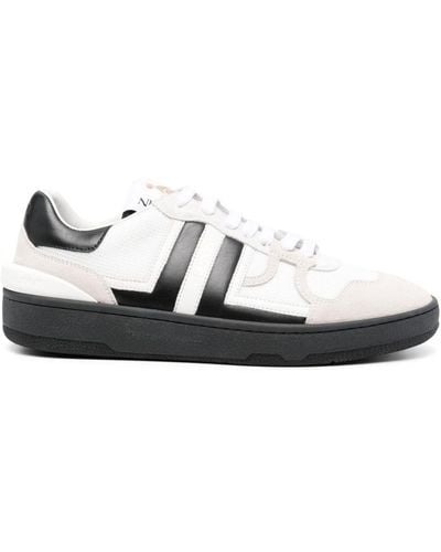 Lanvin Clay Low Top Trainers Shoes - White