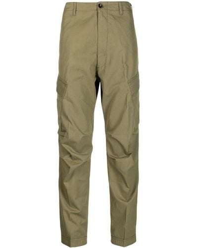 Tom Ford Straight Leg Cotton Trousers - Green