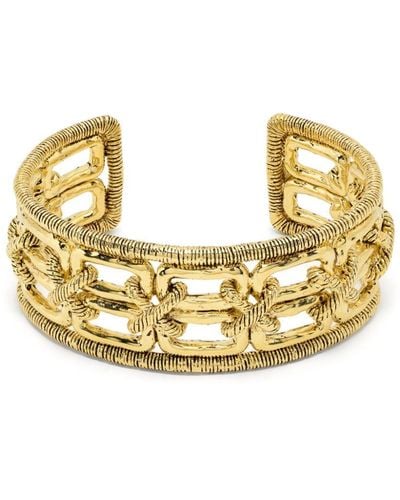 Aurelie Bidermann Caliche open-cuff bracelet - Mettallic