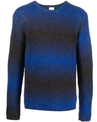 Paul Smith Ombré-stripe Knitted Sweater - Blue