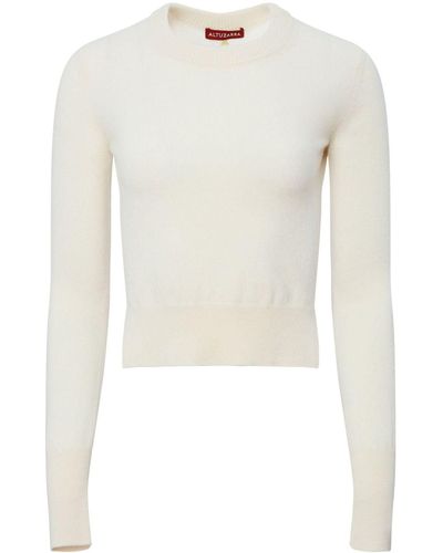 Altuzarra Camarina Cashmere Sweater - White