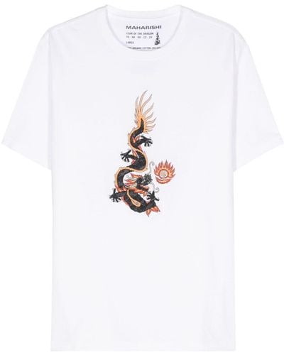 Maharishi Original Dragon Cotton T-shirt - White