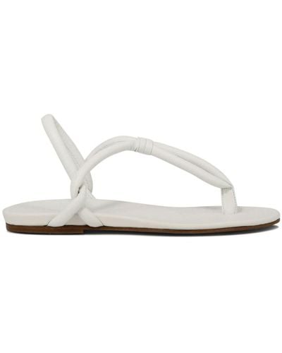 Roberto Del Carlo Knotted Strap Leather Sandals - ホワイト