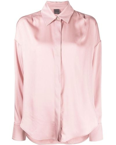 Lorena Antoniazzi Drop-shoulder Classic Collar Shirt - Pink
