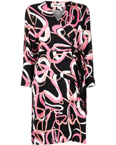 Diane von Furstenberg Mikah Faux-wrap Dress - White