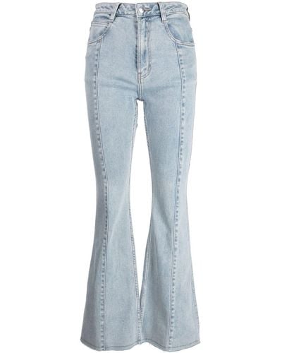 Izzue Mid-rise Flared Jeans - Blue