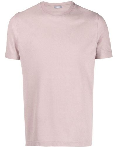 Zanone T-shirt girocollo - Rosa
