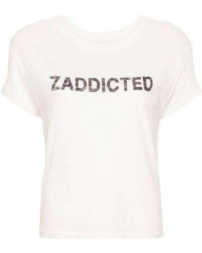 Zadig & Voltaire Zaddicted メランジ Tシャツ - ホワイト