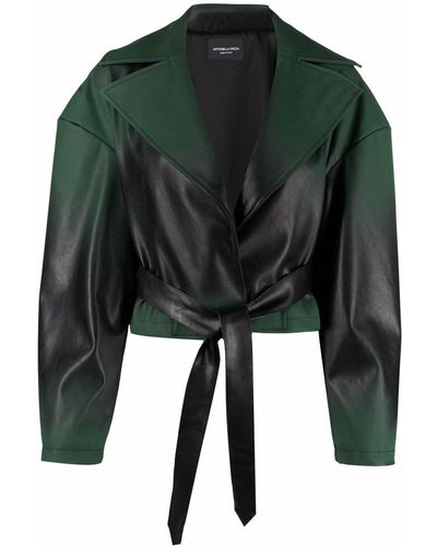 antonella rizza Elena Painted Belted Jacket - Green