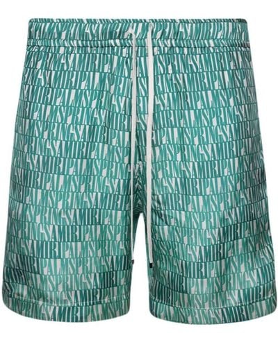 Amiri Shorts con stampa X Palm - Verde