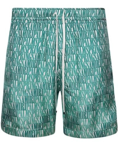 Amiri X Palm Segelshorts mit Logo-Print - Grün