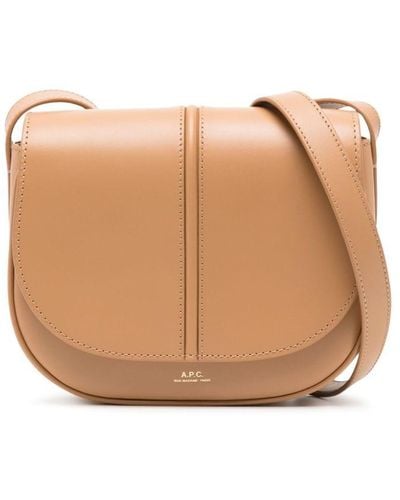 A.P.C. Betty Leather Shoulder Bag - Natural