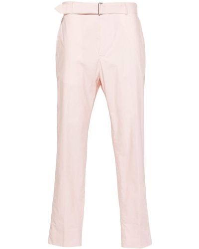 Officine Generale Owen Tapered Trousers - Pink
