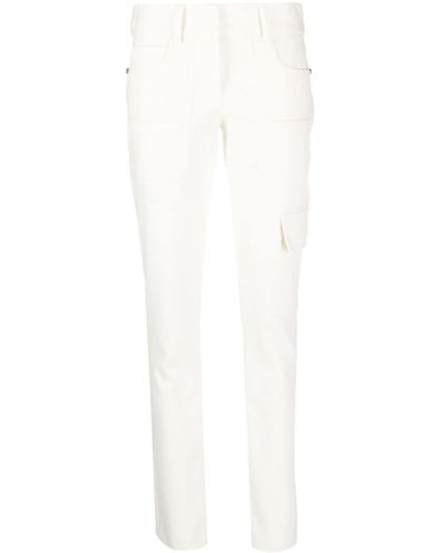 Genny Slim-cut Cargo Trousers - White